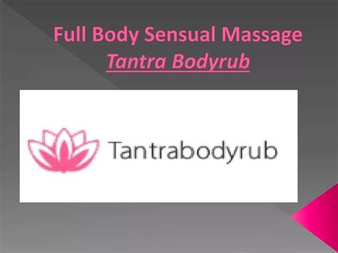 Full Body Sensual Massage Sexual massage Bassenge